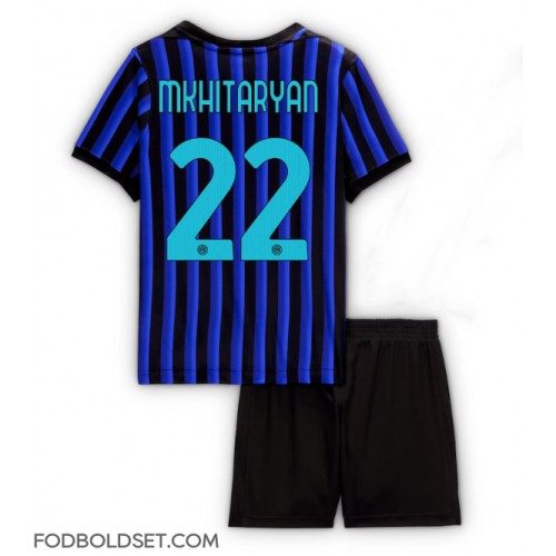 Inter Milan Henrikh Mkhitaryan #22 Hjemme Trøje Børn 2025-26 Kortærmet (+ Korte bukser)